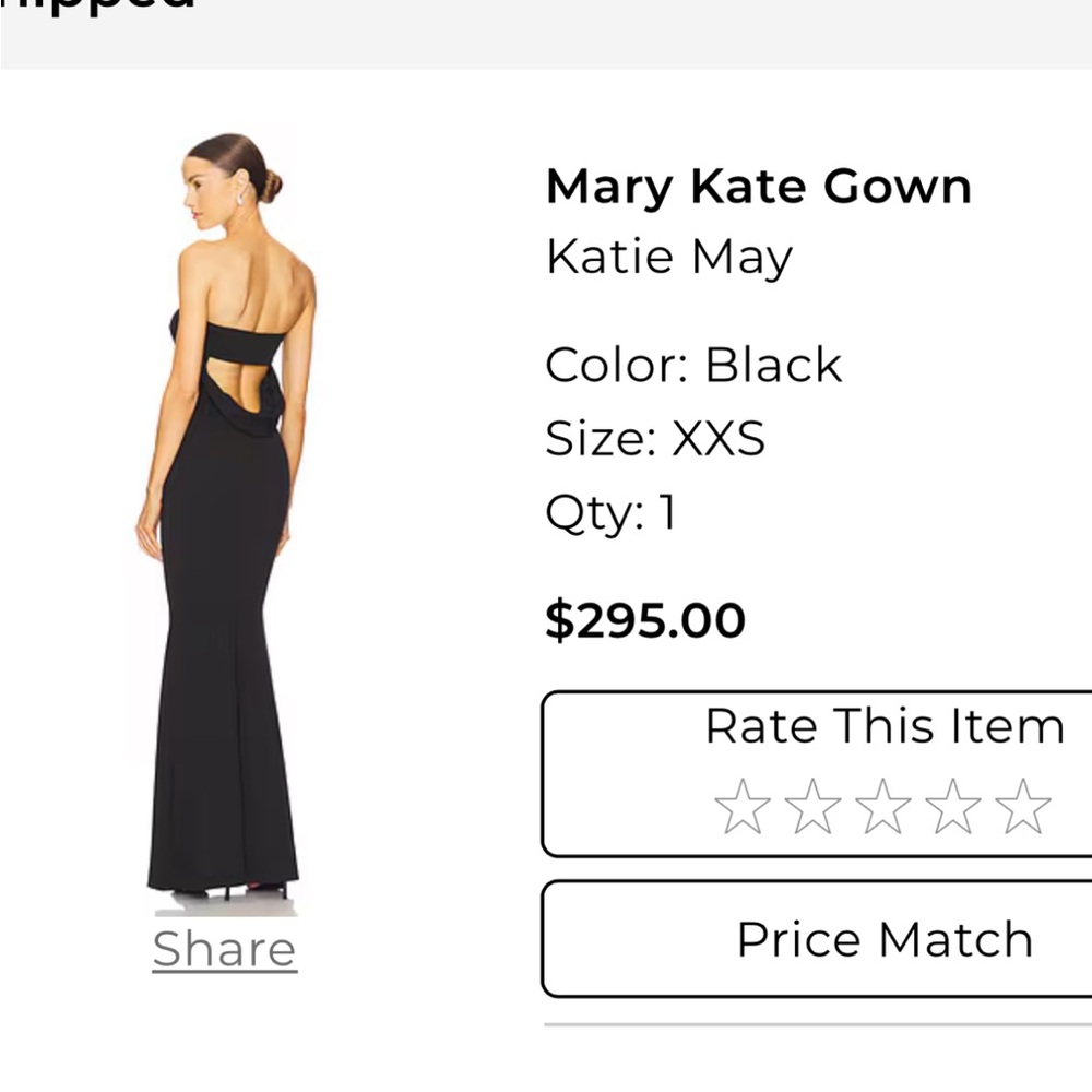 Katie May Elegant Black Evening Dress